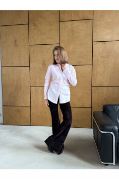 Брюки THE.WOMAN 0369 шоколадный - фото 4