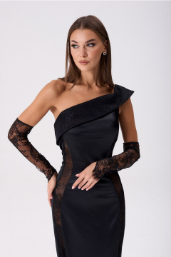 Платье Lady Line 0425 черный - фото 4