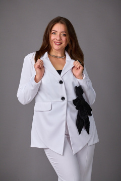 Брюки, жакет Rosheli 1164/2 белый - фото 2