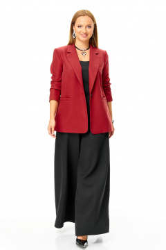 Блуза, брюки, жакет T&N 7696 бордо-черный - фото 1