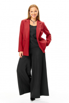 Блуза, брюки, жакет T&N 7696 бордо-черный - фото 2