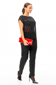 Блуза, брюки, жакет T&N 7709 черный - фото 3