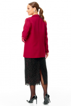Блуза, жакет, юбка T&N 7710 бордо-черный - фото 5