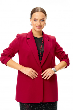 Блуза, жакет, юбка T&N 7710 бордо-черный - фото 2