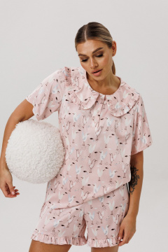 Джемпер, шорты Anelli 1749 клубничный_маршмеллоу - фото 3