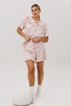 Джемпер, шорты Anelli 1749 клубничный_маршмеллоу - фото 2