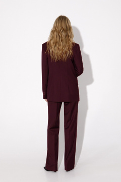 Брюки, жакет, жилет PiRS 4956 бургунди - фото 4