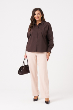 Блуза Панда 114040 коричневый - фото 2