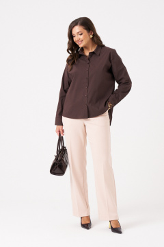 Блуза Панда 114040 коричневый - фото 4