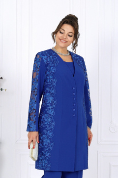 Блуза, брюки, кардиган Ninele 6071 василек - фото 2