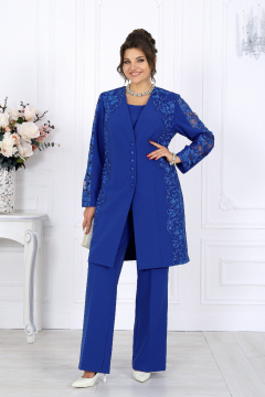 Блуза, брюки, кардиган Ninele 6071 василек - фото 1