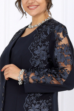 Блуза, брюки, кардиган Ninele 6071 синий - фото 2