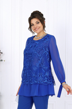Блуза, брюки Ninele 6080 василек - фото 4