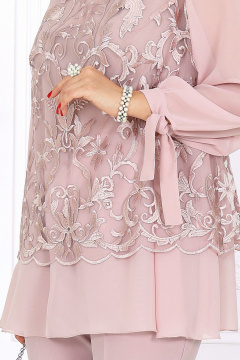 Блуза, брюки Ninele 6080 пудра - фото 5