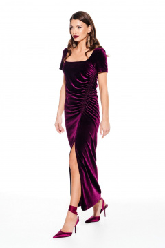 Платье ELLETTO 1109 баклажан - фото 5