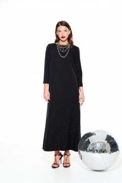 Платье ELLETTO LIFE 1117 черный - фото 1