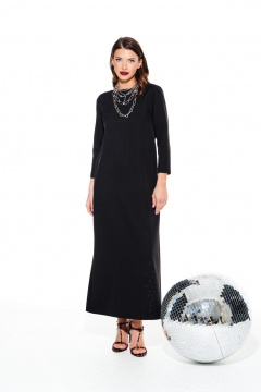 Платье ELLETTO LIFE 1117 черный - фото 2