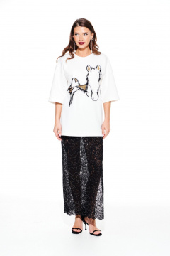 Юбка ELLETTO 2373 черный - фото 5