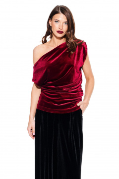 Блуза ELLETTO LIFE 3923 вишня - фото 1