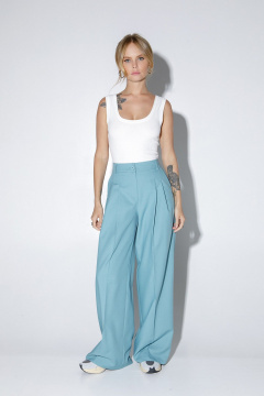 Брюки, жакет PiRS 5211 серо-бирюзовый - фото 3