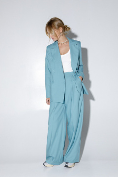 Жакет PiRS 5212 серо-бирюзовый - фото 3