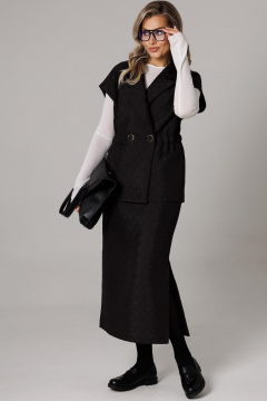 Жилет, юбка Anastasia 1305 черный - фото 3