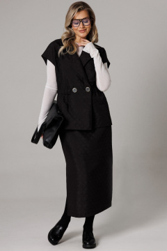 Жилет, юбка Anastasia 1305 черный - фото 1