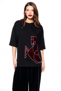 Джемпер ELLETTO LIFE 3937 черный - фото 1