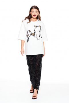 Джемпер ELLETTO LIFE 3938 молочно-золотой - фото 4