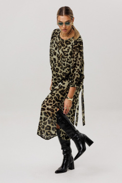 Платье Anelli 1733 зеленый_леопард - фото 5