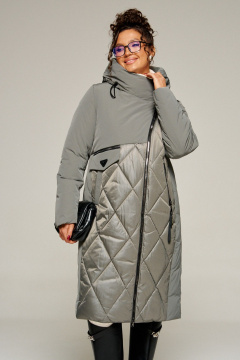 Пальто Beautiful&Free 8023 серый - фото 2