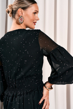 Платье из текстиля с V-образным вырезом и кокеткой Lissana 4776 - фото 3