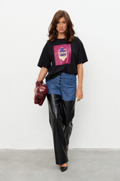 Футболка KaVaRi 4025 черный - фото 4