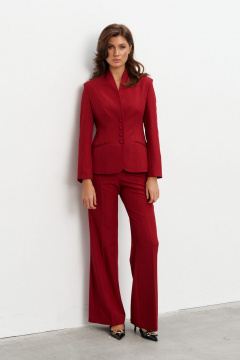 Брюки, жакет KaVaRi 8045.2 бургунди - фото 1