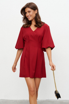 Платье KaVaRi 1107.1 бургунди - фото 4