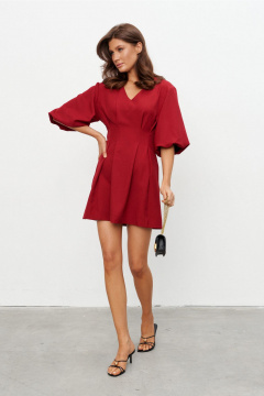 Платье KaVaRi 1107.1 бургунди - фото 3