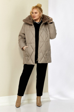 Куртка Shetti 2207 бежево-серый - фото 4