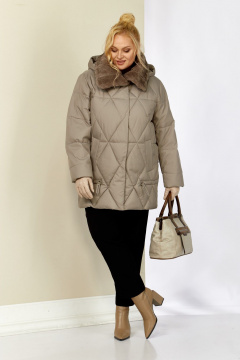 Куртка Shetti 2207 бежево-серый - фото 3