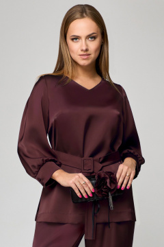 Блуза, брюки Мишель стиль 1160-1 винный - фото 2