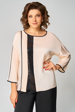 Брюки, туника Мишель стиль 1339 кремово-черный - фото 3