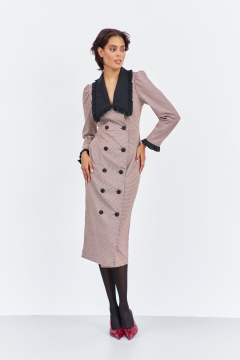 Платье FLAIM 2017 пыльно-розовый_черный - фото 4