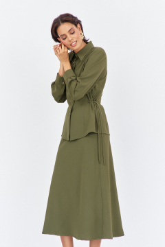 Рубашка, юбка FLAIM 2032 хаки - фото 3