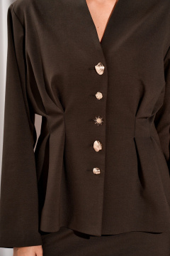 Жакет, юбка Lissana 5042 темно-зеленый - фото 5