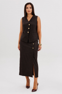 Жилет, юбка Fantazia Mod 5248 шоколадный - фото 1