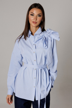 Блуза Ларс Стиль 1181 голубой - фото 3