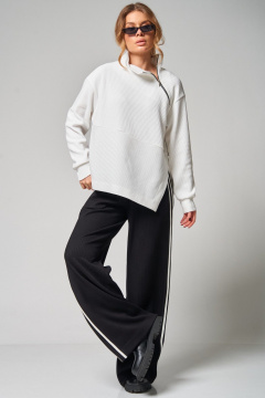 Брюки, джемпер Laikony L-483 белый+черный - фото 1