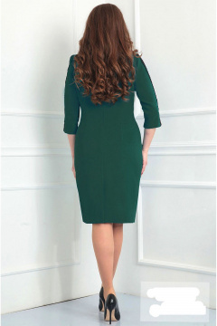 Платье Fortuna ШЖ 637 темно-зеленый - фото 2