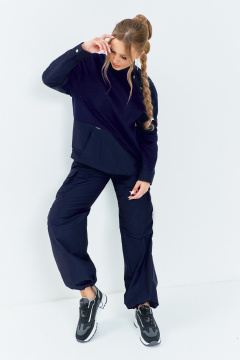 Брюки, джемпер Euromoda 651 синий - фото 1