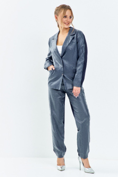 Брюки, жакет Euromoda 652 синий - фото 1