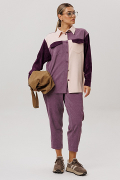 Брюки Anelli 1747 цветение_сирени - фото 5